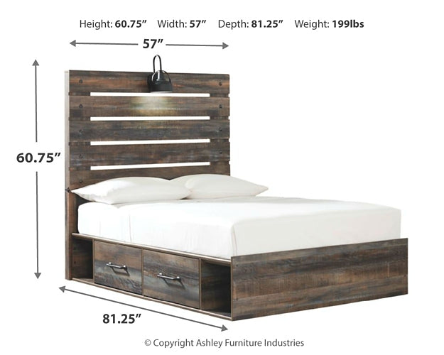 Drystan  Panel Bed With 2 Storage Drawers Signature Design by Ashley®