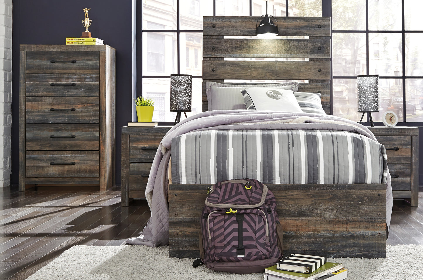 Drystan  Panel Bed With 4 Storage Drawers Signature Design by Ashley®