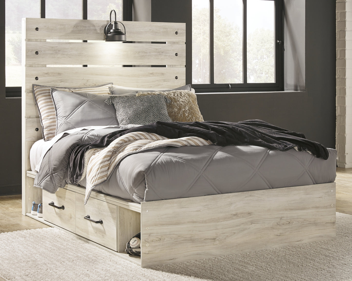 Cambeck  Panel Bed With 4 Storage Drawers Signature Design by Ashley®