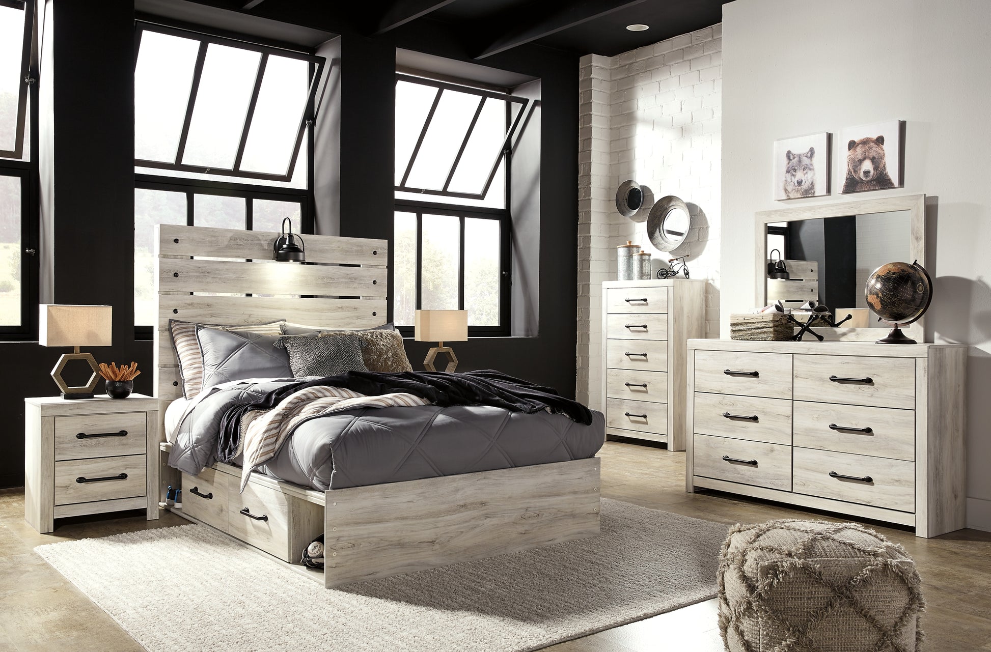 Cambeck  Panel Bed With 4 Storage Drawers Signature Design by Ashley®