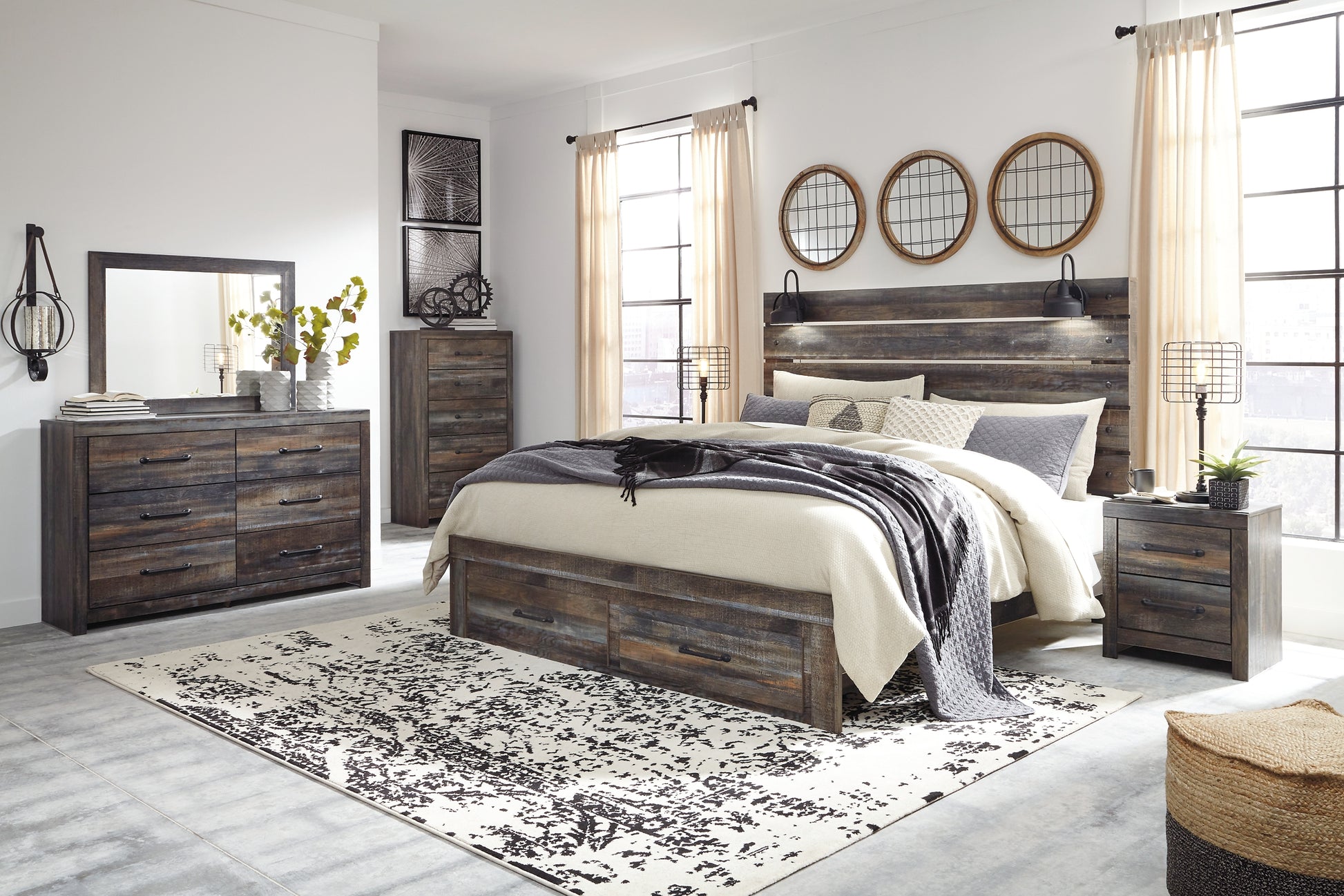 Drystan  Panel Bed With 2 Storage Drawers Signature Design by Ashley®