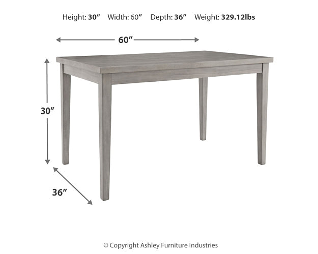 Parellen Rectangular Dining Room Table Signature Design by Ashley®