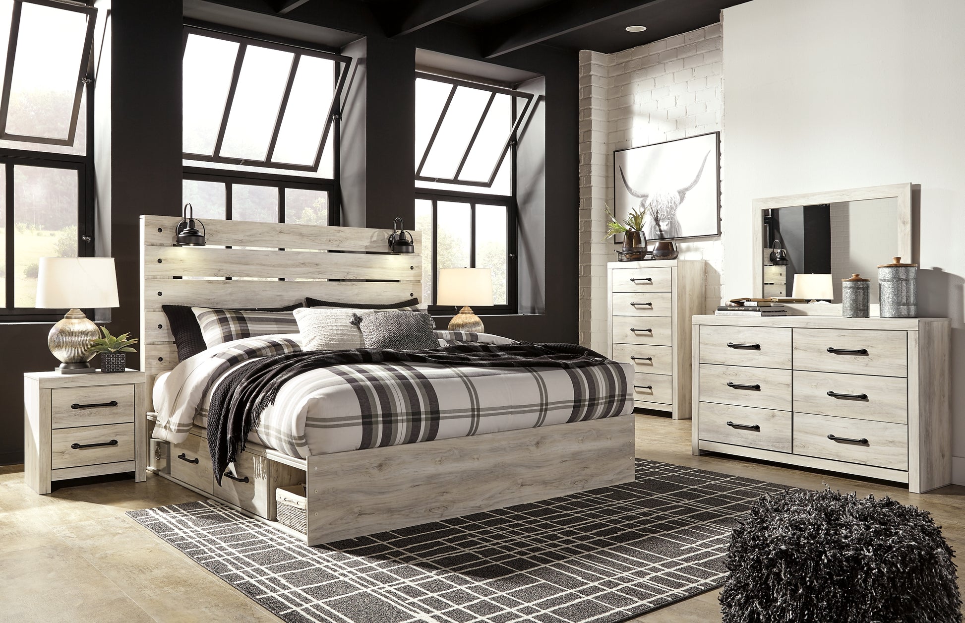 Cambeck  Panel Bed With 4 Storage Drawers Signature Design by Ashley®