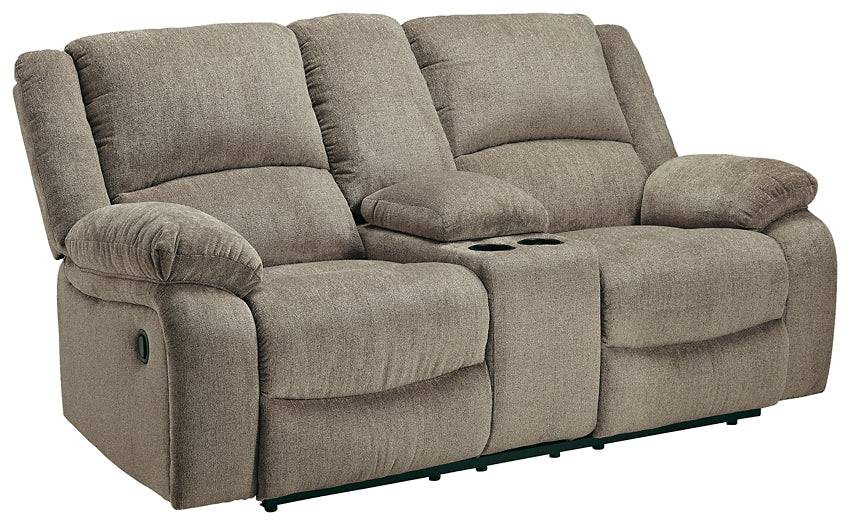 Draycoll DBL Rec Loveseat w/Console Signature Design by Ashley®