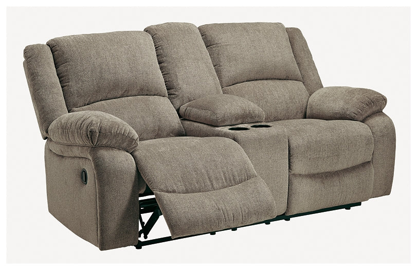 Draycoll DBL Rec Loveseat w/Console Signature Design by Ashley®