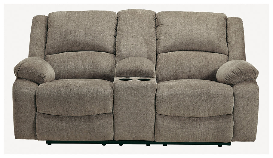 Draycoll DBL Rec Loveseat w/Console Signature Design by Ashley®