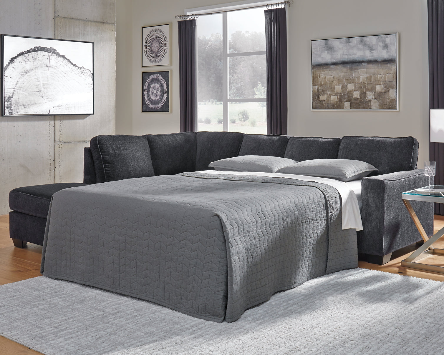 Altari 2-Piece Sleeper Sectional with Chaise Signature Design by Ashley®