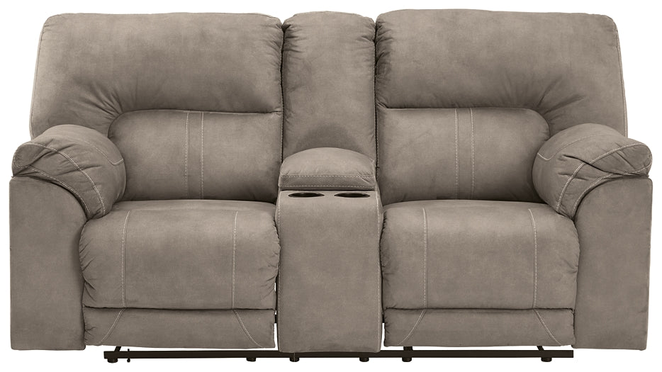 Cavalcade DBL REC PWR Loveseat w/Console Benchcraft®