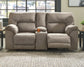 Cavalcade DBL REC PWR Loveseat w/Console Benchcraft®