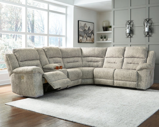 Family Den 3-Piece Power Reclining Sectional Signature Design by Ashley®