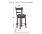 Caitbrook UPH Swivel Barstool (1/CN) Signature Design by Ashley®