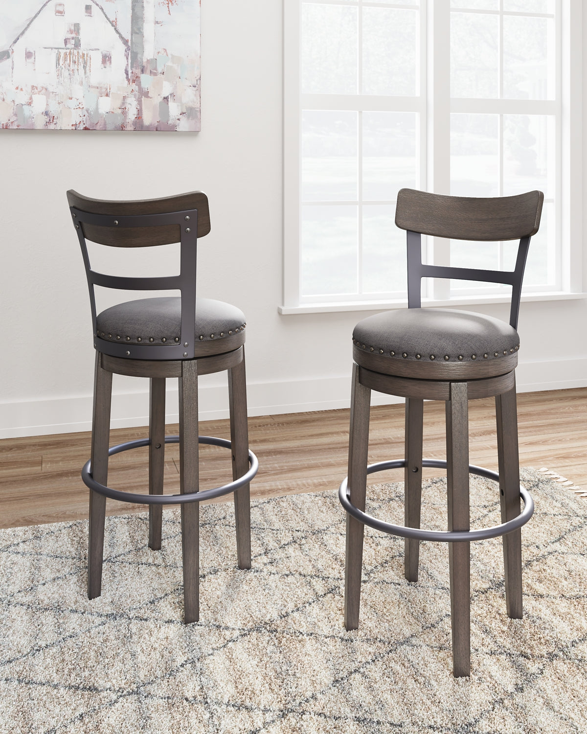 Caitbrook UPH Swivel Barstool (1/CN) Signature Design by Ashley®