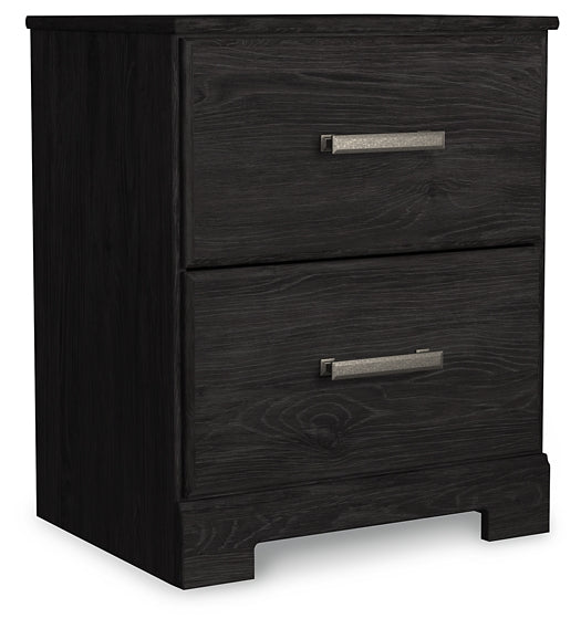 Belachime Two Drawer Night Stand Signature Design by Ashley®