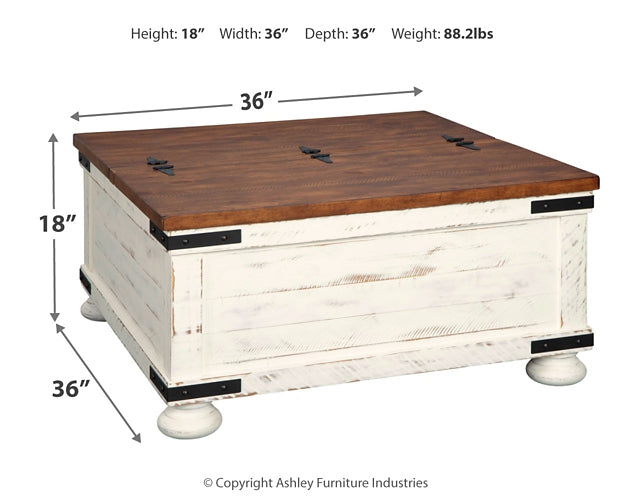 Wystfield Cocktail Table with Storage Signature Design by Ashley®