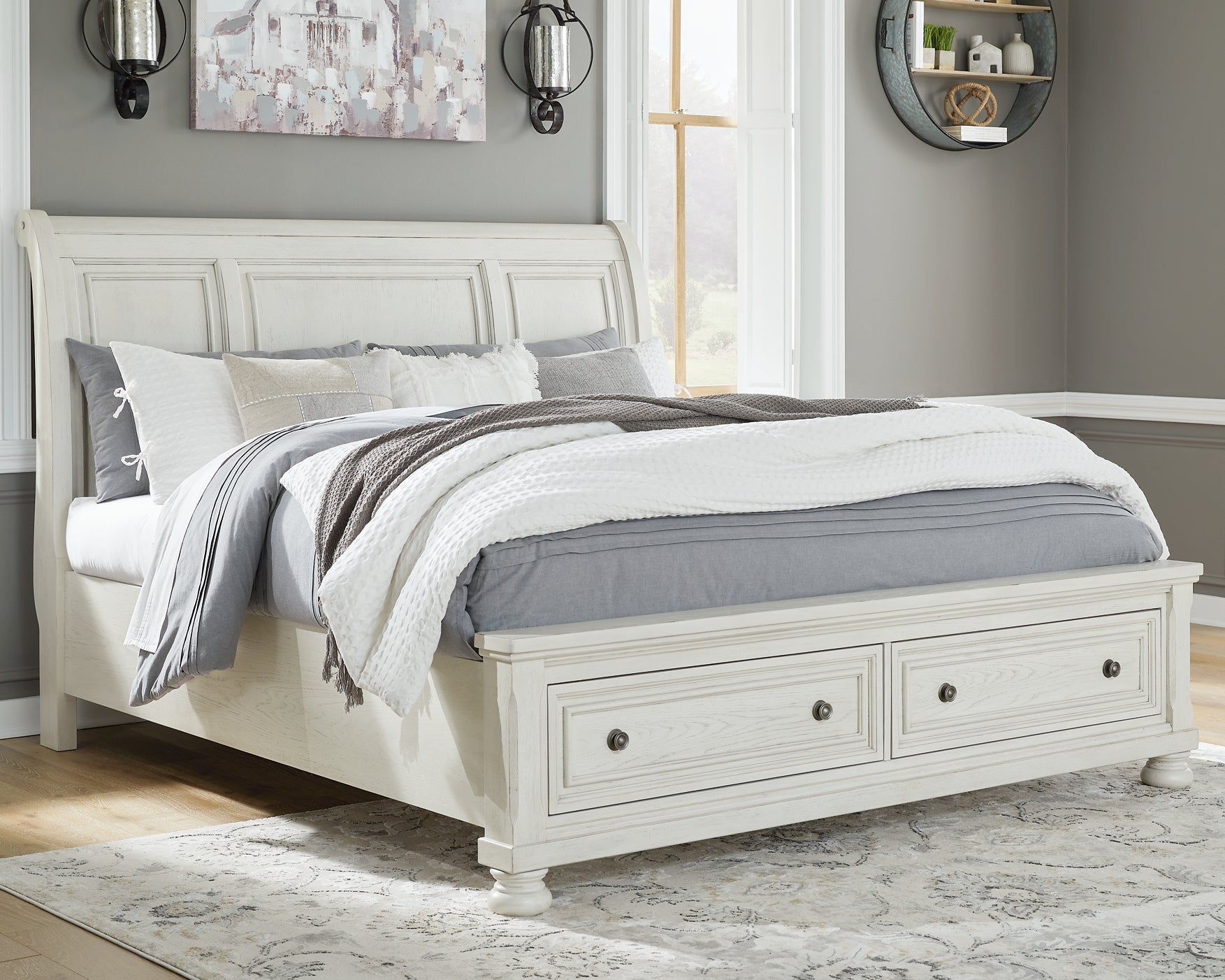 Robbinsdale  Sleigh Bed With Storage Signature Design by Ashley®