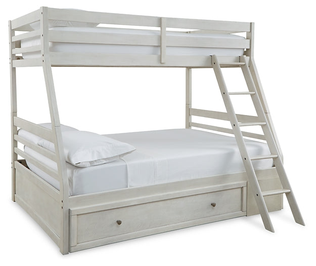 Robbinsdale Twin over Full Bunk Bed with Storage Signature Design by Ashley®