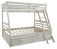 Robbinsdale Twin over Full Bunk Bed with Storage Signature Design by Ashley®