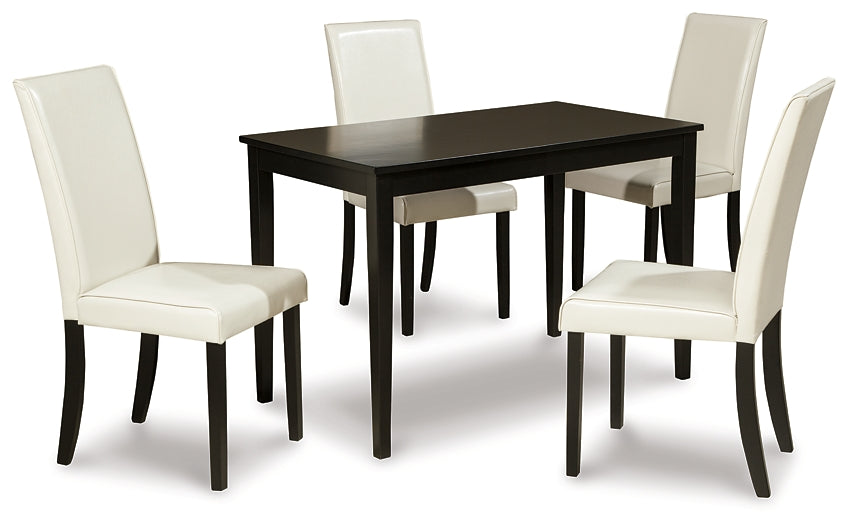 Kimonte Dining Table and 4 Chairs Signature Design by Ashley®