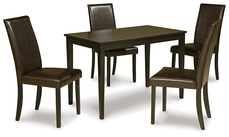 Kimonte Dining Table and 4 Chairs Signature Design by Ashley®