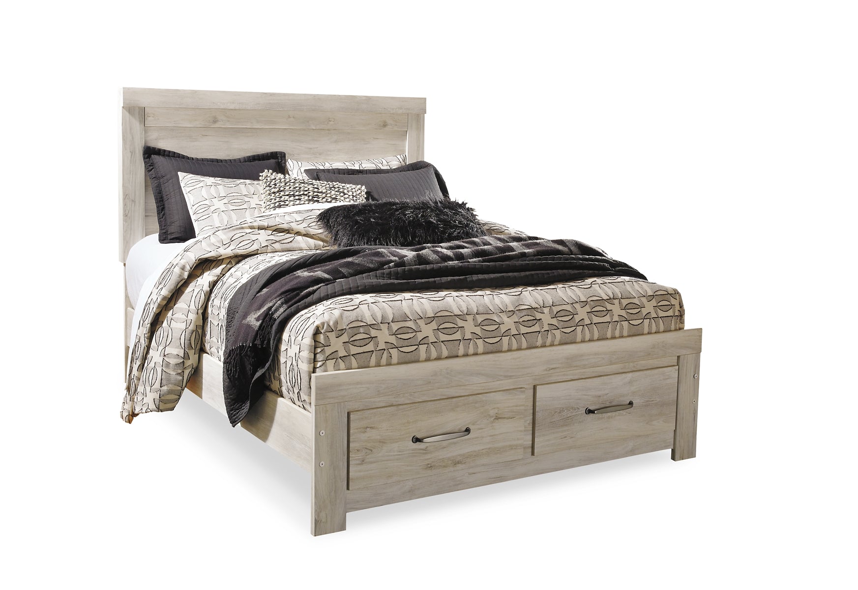 Bellaby  Platform Bed With 2 Storage Drawers With Mirrored Dresser And 2 Nightstands Signature Design by Ashley®