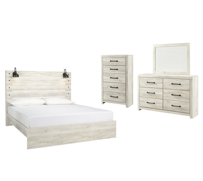 Cambeck  Panel Bed With Mirrored Dresser And Chest Signature Design by Ashley®