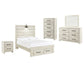 Cambeck  Panel Bed With 2 Storage Drawers With Mirrored Dresser, Chest And Nightstand Signature Design by Ashley®