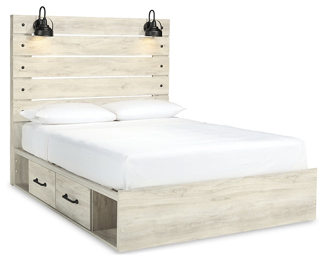 Cambeck  Panel Bed With 2 Storage Drawers With Mirrored Dresser And 2 Nightstands Signature Design by Ashley®