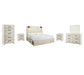 Cambeck  Panel Bed With 2 Storage Drawers With Mirrored Dresser, Chest And 2 Nightstands Signature Design by Ashley®