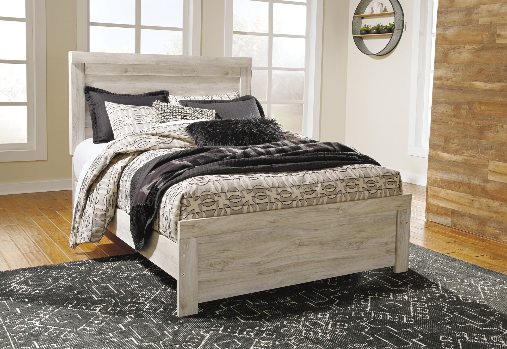 Bellaby  Panel Bed With Mirrored Dresser And 2 Nightstands Signature Design by Ashley®