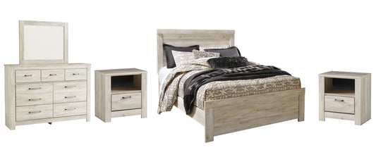 Bellaby  Panel Bed With Mirrored Dresser And 2 Nightstands Signature Design by Ashley®