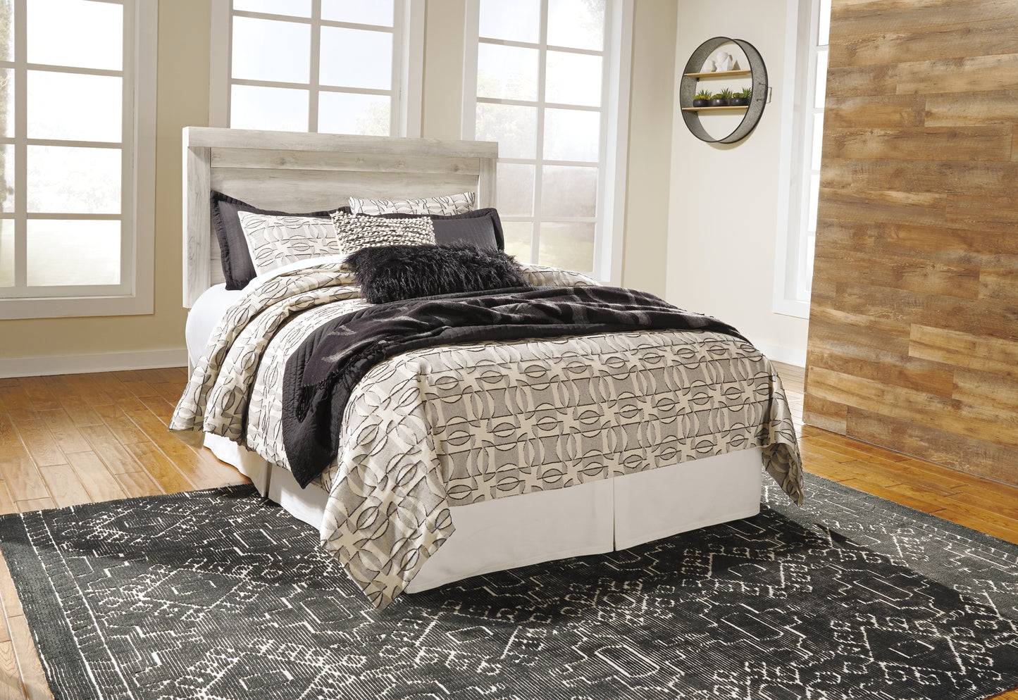 Bellaby  Panel Headboard With Mirrored Dresser And 2 Nightstands Signature Design by Ashley®