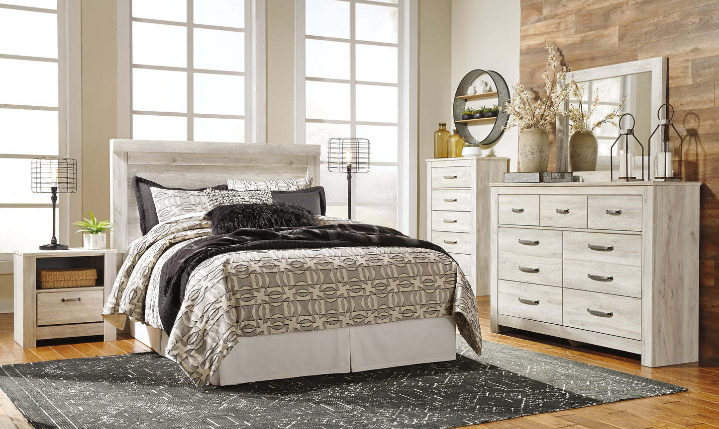 Bellaby  Panel Headboard With Mirrored Dresser, Chest And 2 Nightstands Signature Design by Ashley®