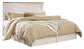 Willowton / Panel Headboard With Mirrored Dresser And 2 Nightstands Signature Design by Ashley®