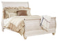 Willowton  Sleigh Bed With Mirrored Dresser And 2 Nightstands Signature Design by Ashley®