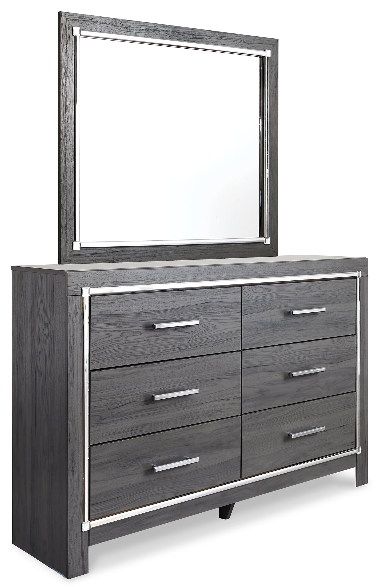 Lodanna  Panel Bed With 2 Storage Drawers With Mirrored Dresser And Chest Signature Design by Ashley®