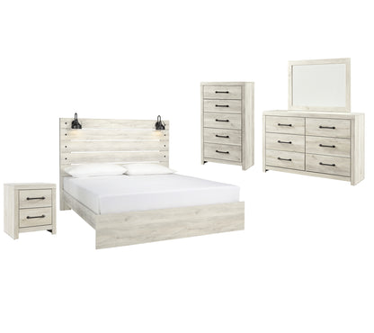 Cambeck  Panel Bed With Mirrored Dresser, Chest And Nightstand Signature Design by Ashley®