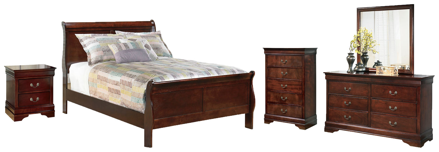 Alisdair  Sleigh Bed With Mirrored Dresser, Chest And Nightstand Signature Design by Ashley®