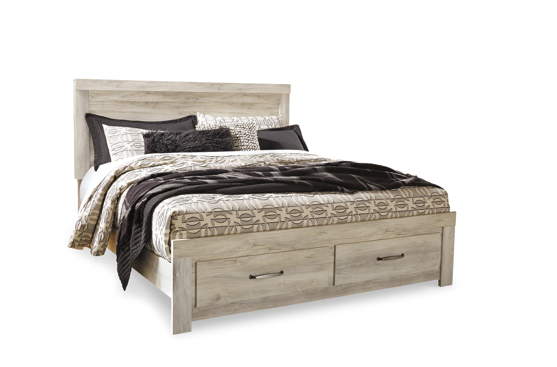 Bellaby  Platform Bed With 2 Storage Drawers With Mirrored Dresser And 2 Nightstands Signature Design by Ashley®