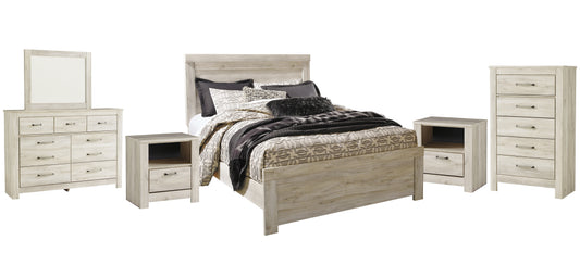 Bellaby  Panel Bed With Mirrored Dresser, Chest And 2 Nightstands Signature Design by Ashley®