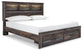 Drystan  Bookcase Bed With 2 Storage Drawers With Mirrored Dresser And 2 Nightstands Signature Design by Ashley®