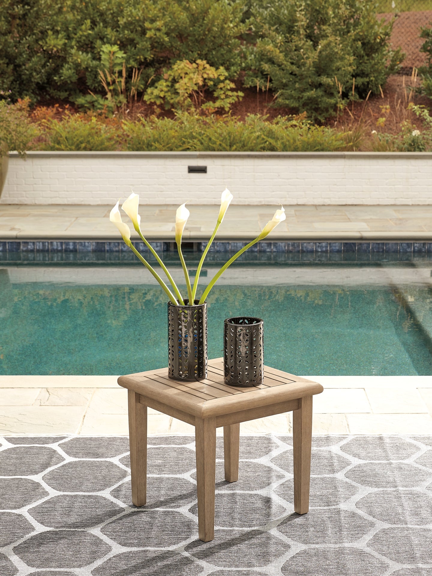 Gerianne Outdoor Coffee Table with 2 End Tables Signature Design by Ashley®