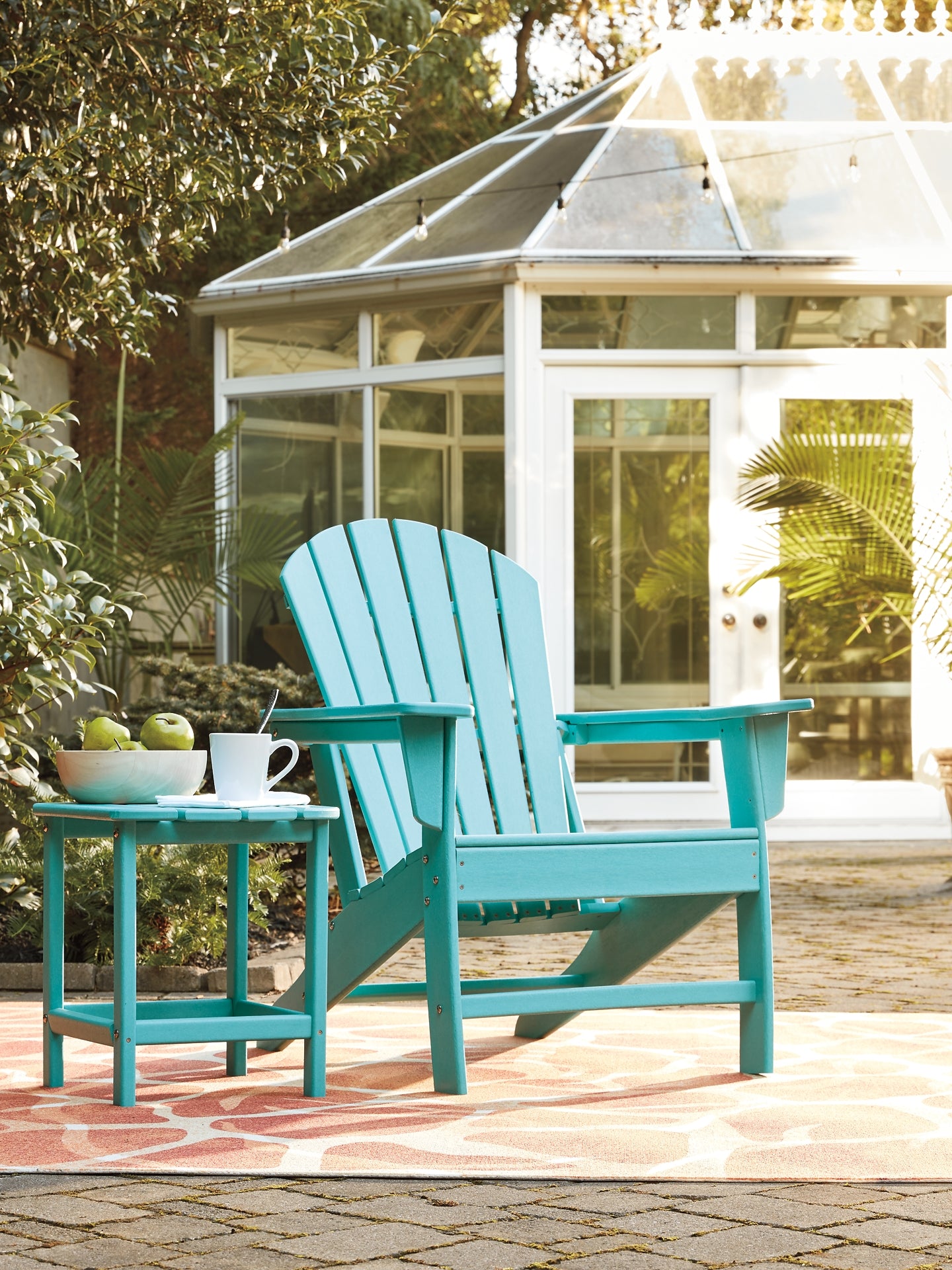 Sundown Treasure Outdoor Chair with End Table Signature Design by Ashley®