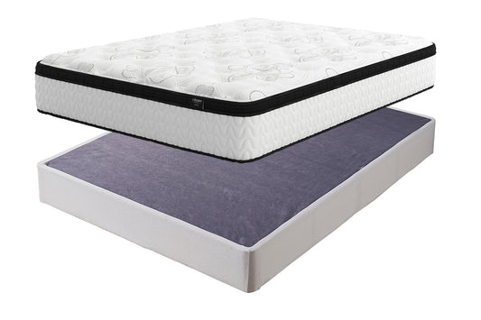 Chime 12 Inch Hybrid Mattress with Foundation Sierra Sleep® by Ashley