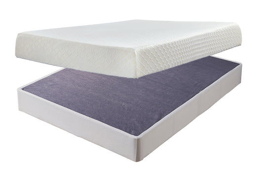 10 Inch Chime Memory Foam Mattress with Foundation Sierra Sleep® by Ashley