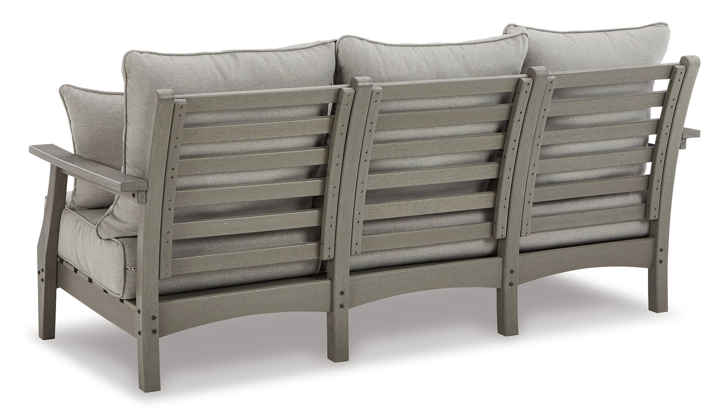 Visola Outdoor Sofa with Coffee Table Signature Design by Ashley®