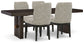 Burkhaus Dining Table and 4 Chairs Signature Design by Ashley®