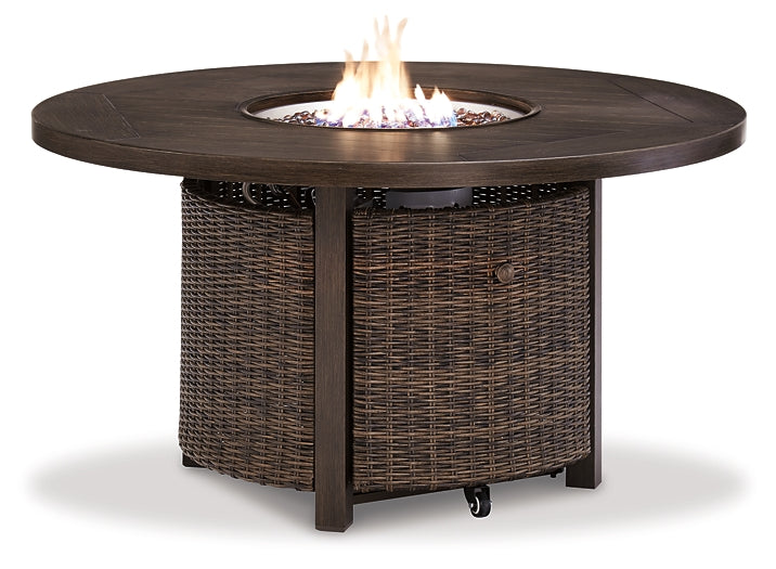 Paradise Trail Outdoor Fire Pit Table and 4 Chairs Signature Design by Ashley®