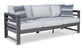 Amora Outdoor Sofa, Loveseat and 2 Lounge Chairs with Coffee Table and 2 End Tables Signature Design by Ashley®