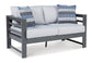 Amora Outdoor Sofa, Loveseat and 2 Lounge Chairs with Coffee Table and 2 End Tables Signature Design by Ashley®