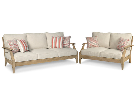 Clare View Outdoor Sofa and Loveseat Signature Design by Ashley®
